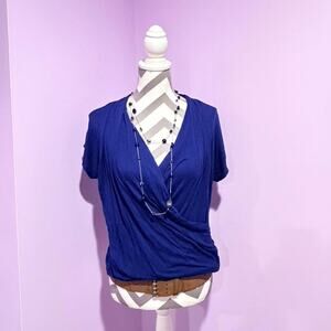 Blue charming charlie top